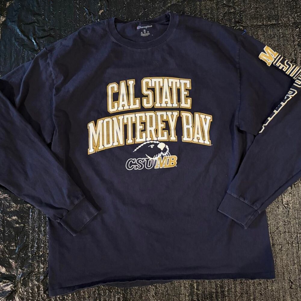 Champion Men's Navy and Blue Shirt